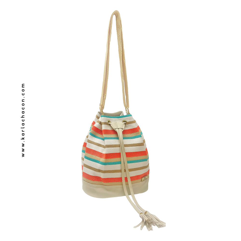 Bolso Aria Beige Con Correa Ajustable