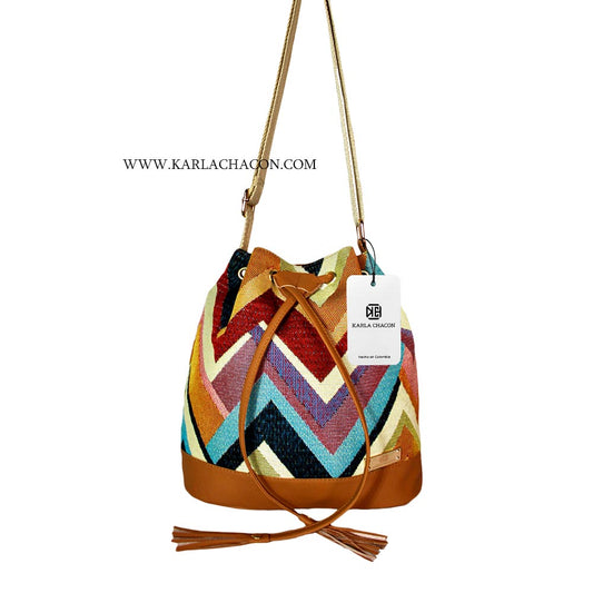 Bolso Aria Miel Con Correa Ajustable