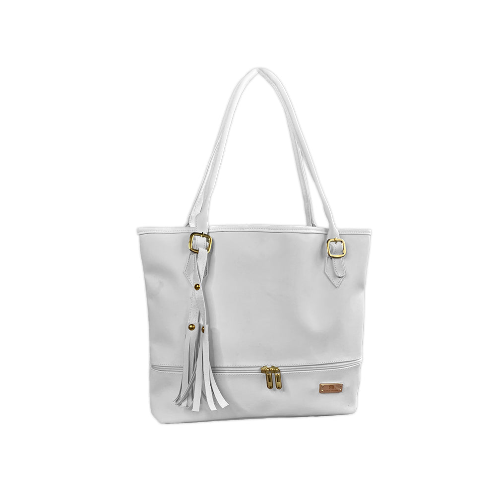 Bolso De Hombro con Cosmetiquera Asia Blanco