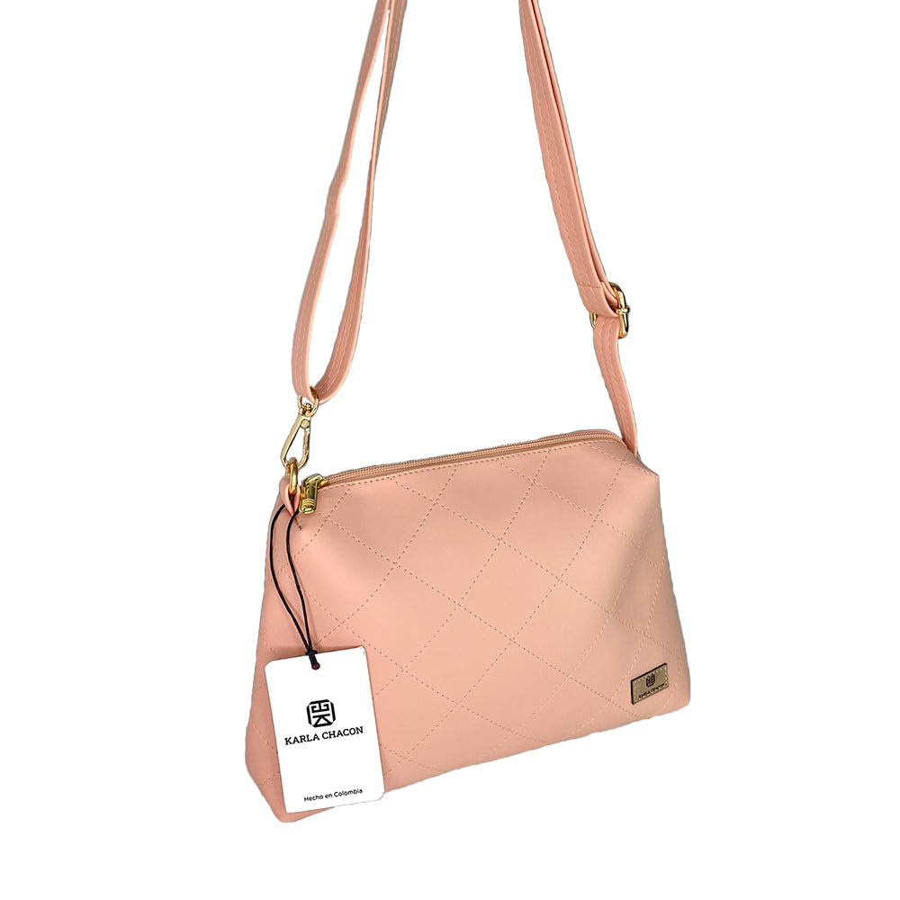 Bolso Cuba Rosa Con Monedero