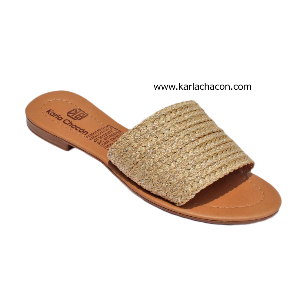 Sandalia Plana Evolet Beige