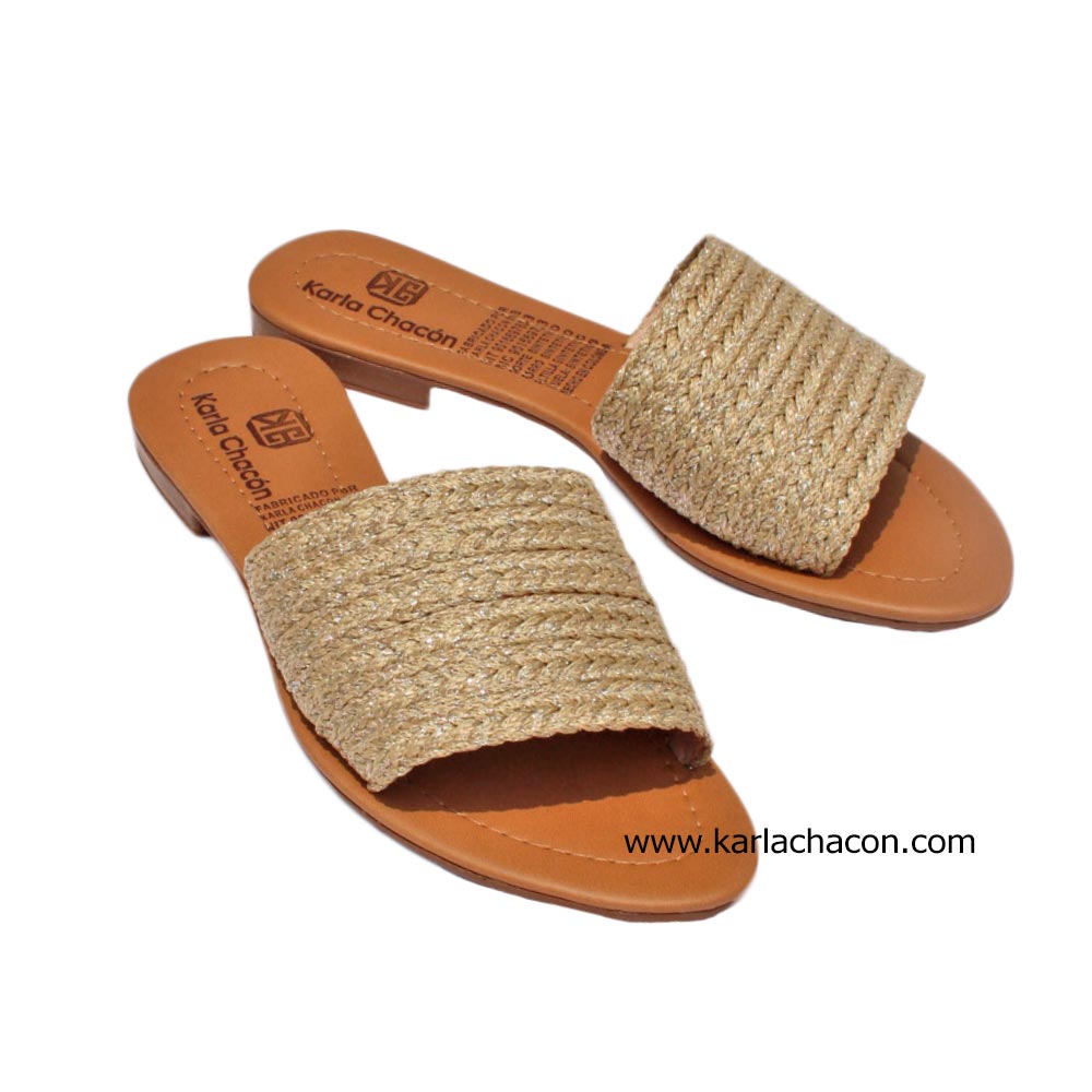 Sandalia Plana Evolet Beige