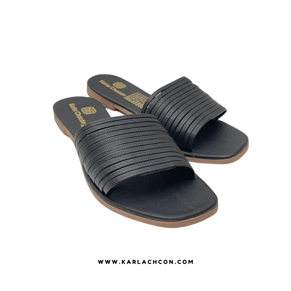 Sandalia Plana Francy Negro