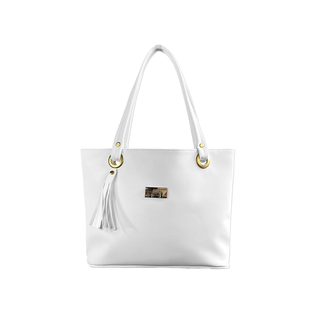 Bolso Grande con Cosmetiquera Gady Blanco