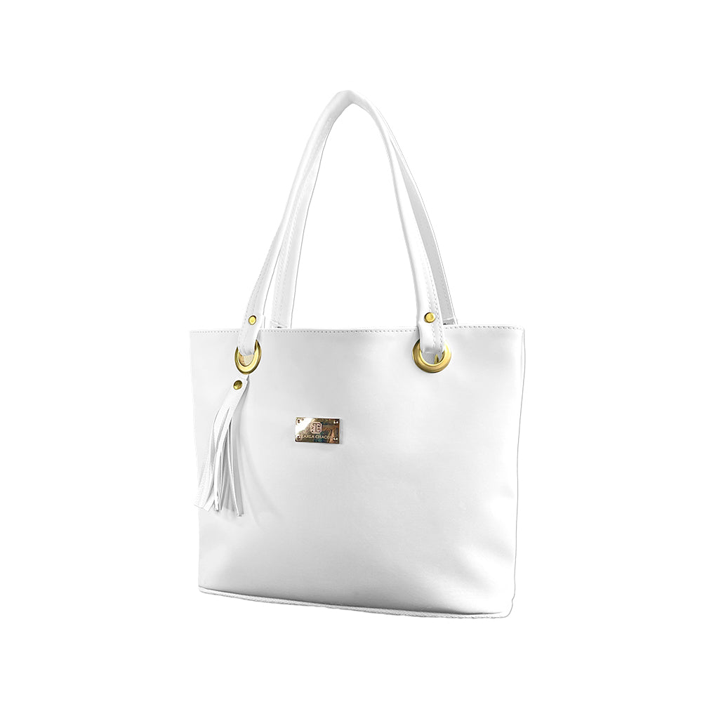 Bolso Grande con Cosmetiquera Gady Blanco