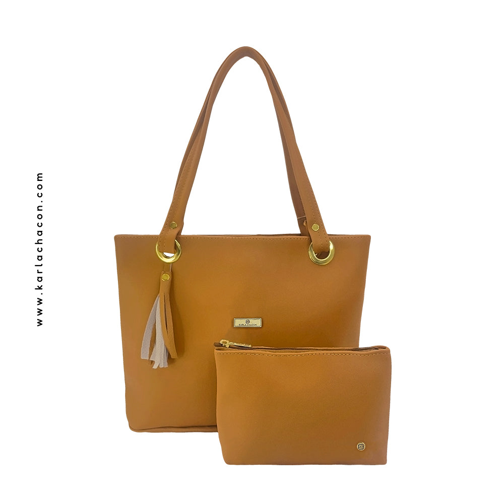 Bolso Grande con Cosmetiquera Gady Miel