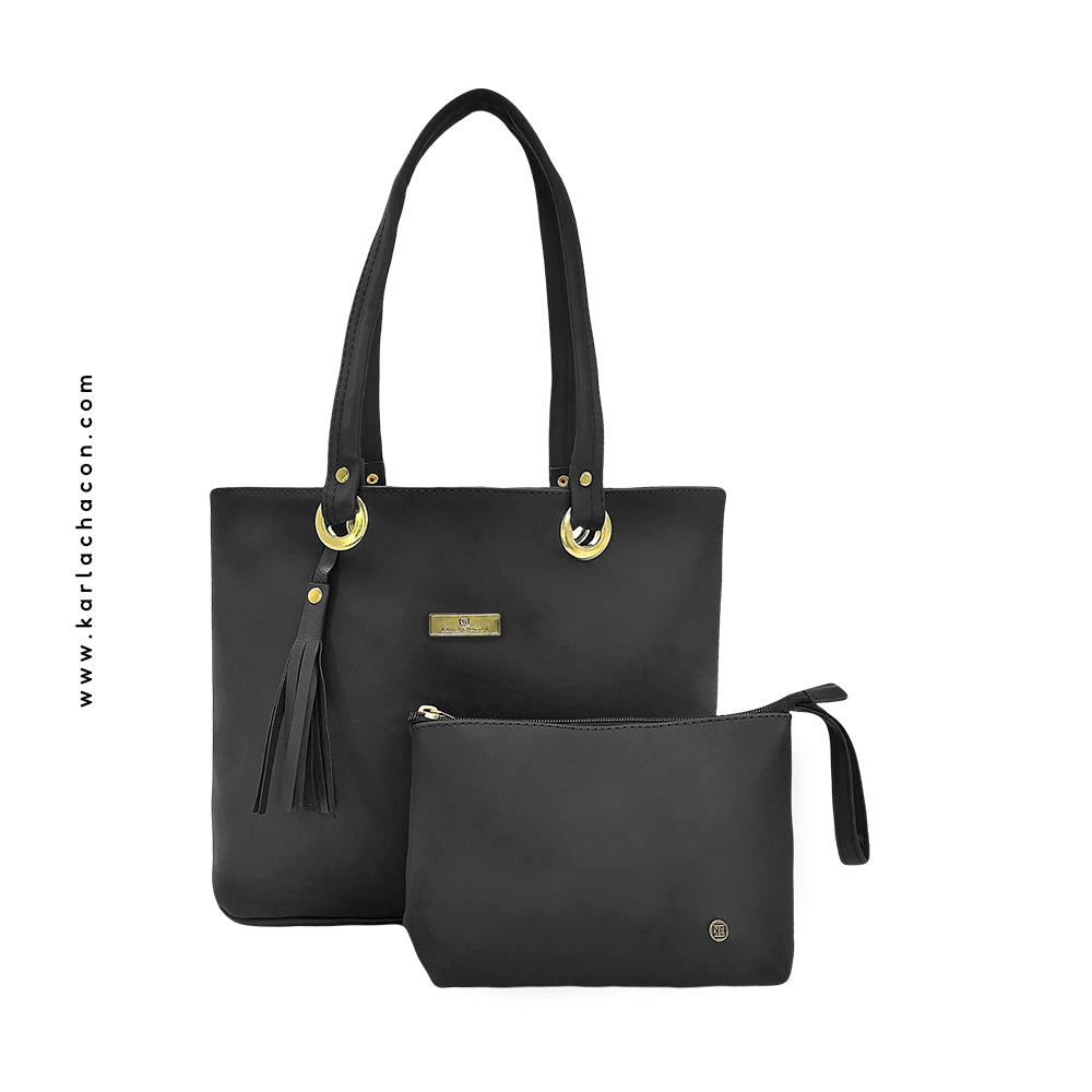 Bolso Grande con Cosmetiquera Gady Negro