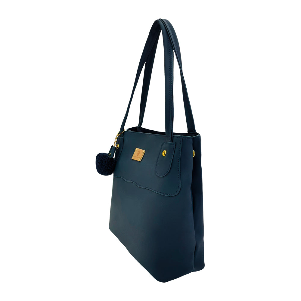 Bolso Grande con Cosmetiquera Gema Azul