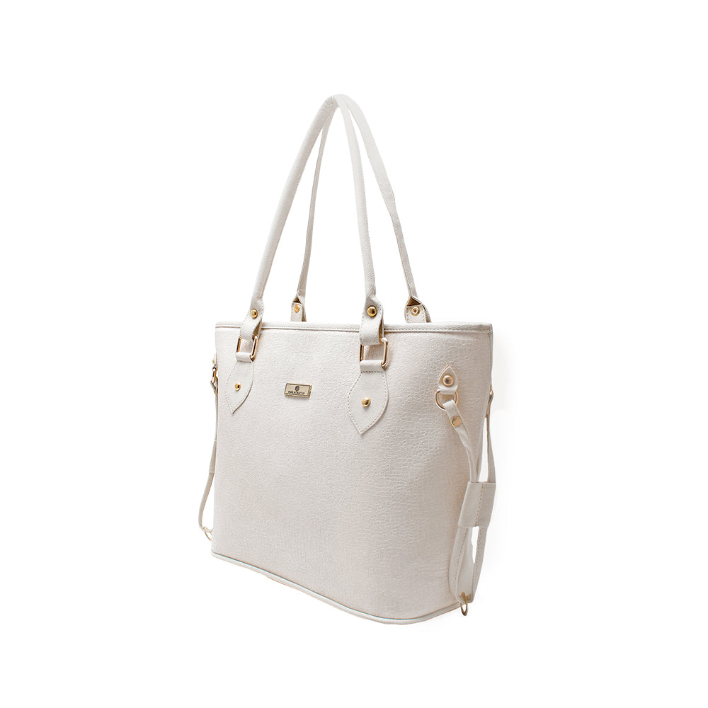 Bolso Tote Jade Beige Con Correa Ajustable