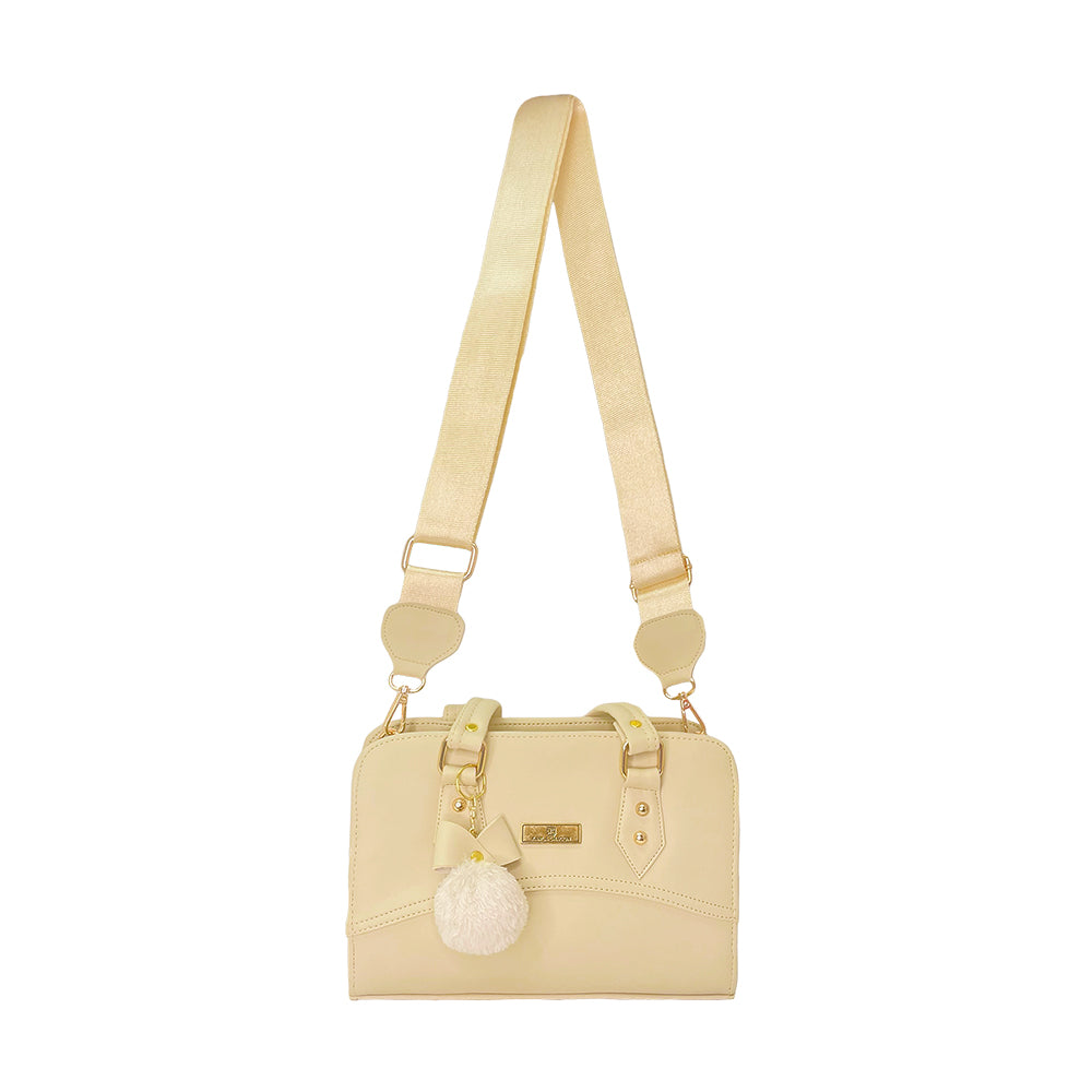 Bolso June Beige Con Correa Ajustable