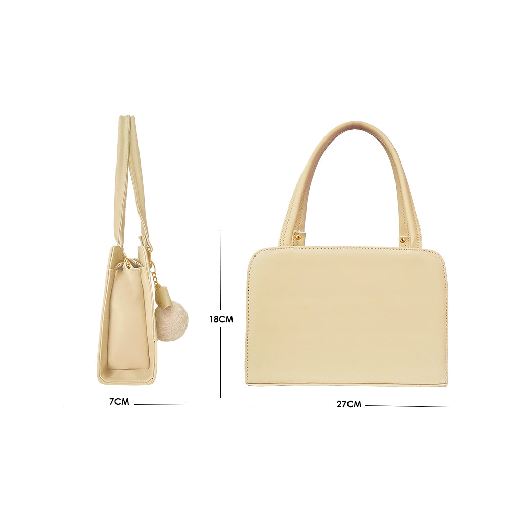 Bolso June Beige Con Correa Ajustable