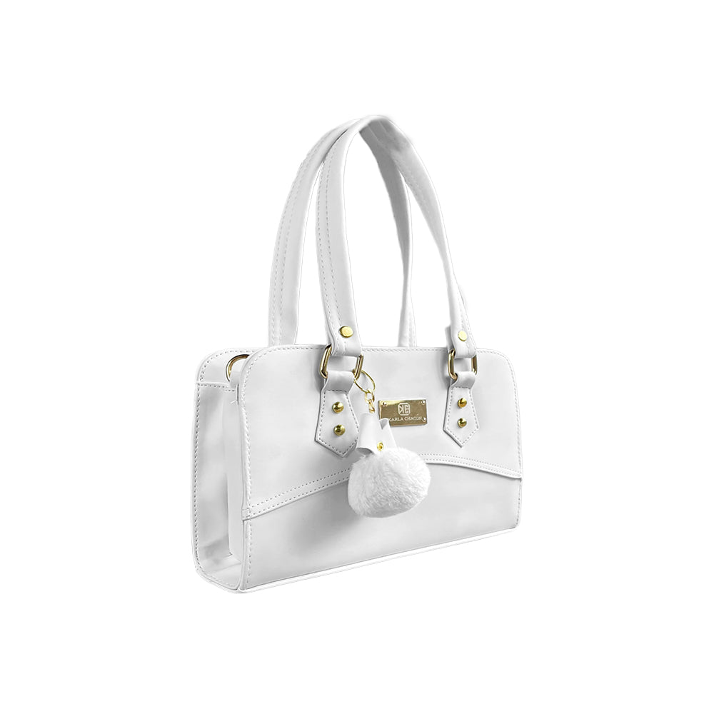 Bolso June Blanco Con Correa Ajustable