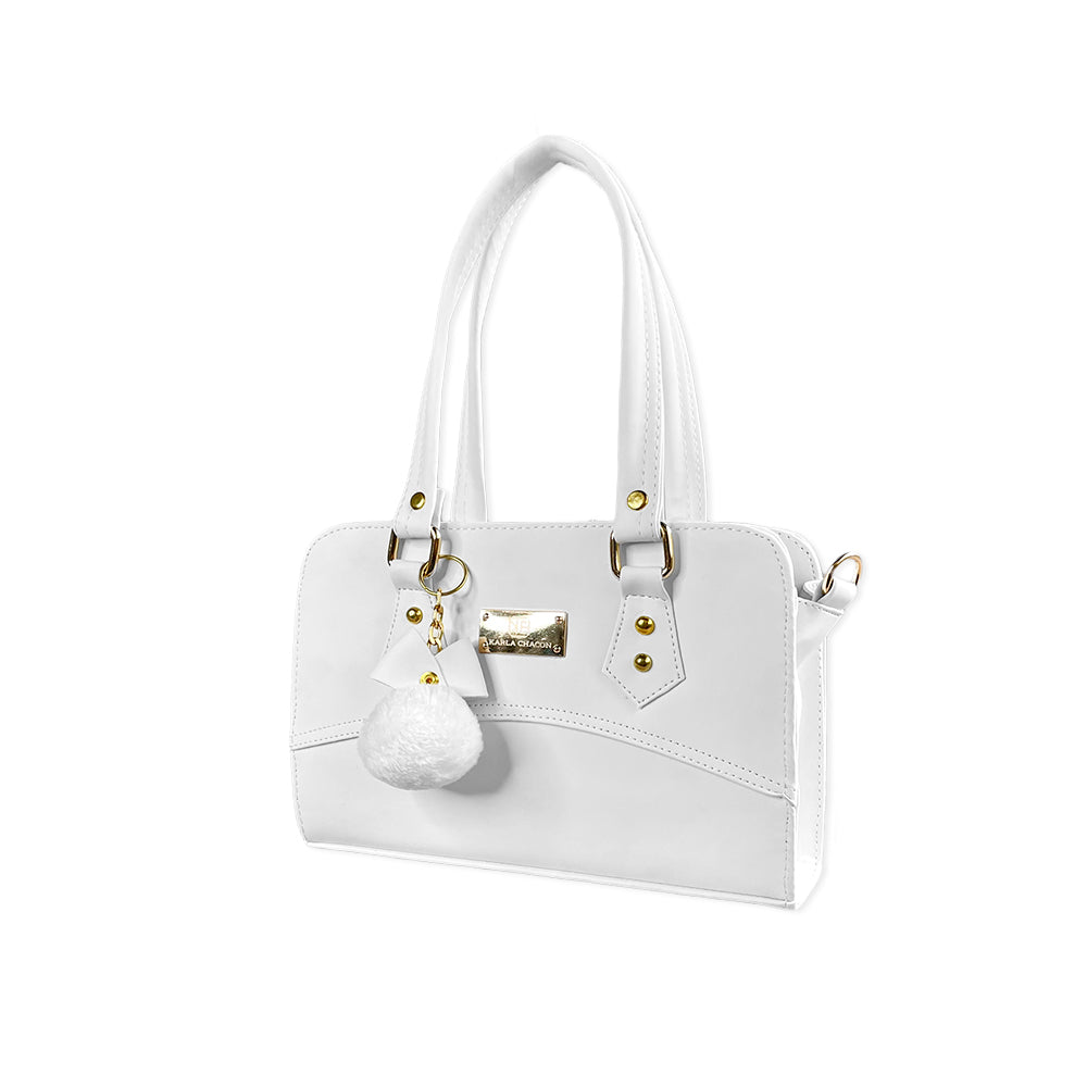 Bolso June Blanco Con Correa Ajustable