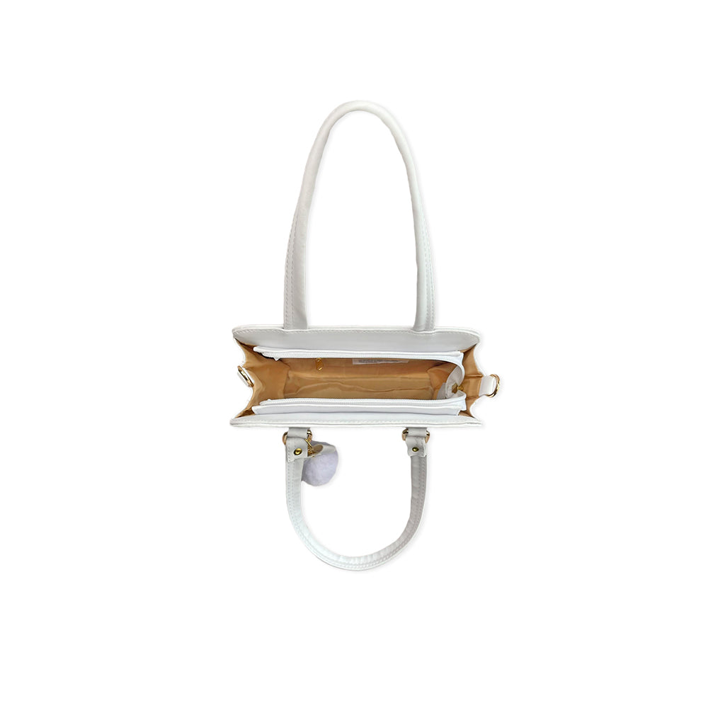 Bolso June Blanco Con Correa Ajustable