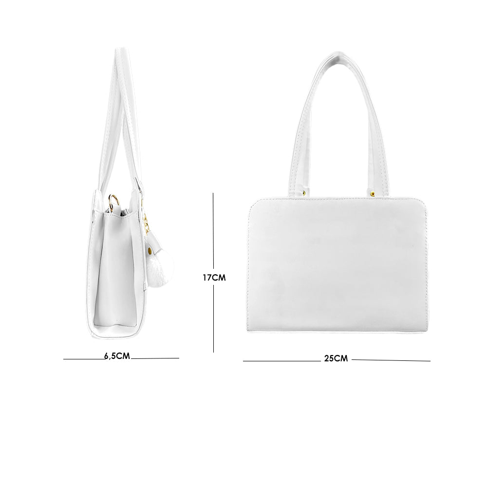 Bolso June Blanco Con Correa Ajustable