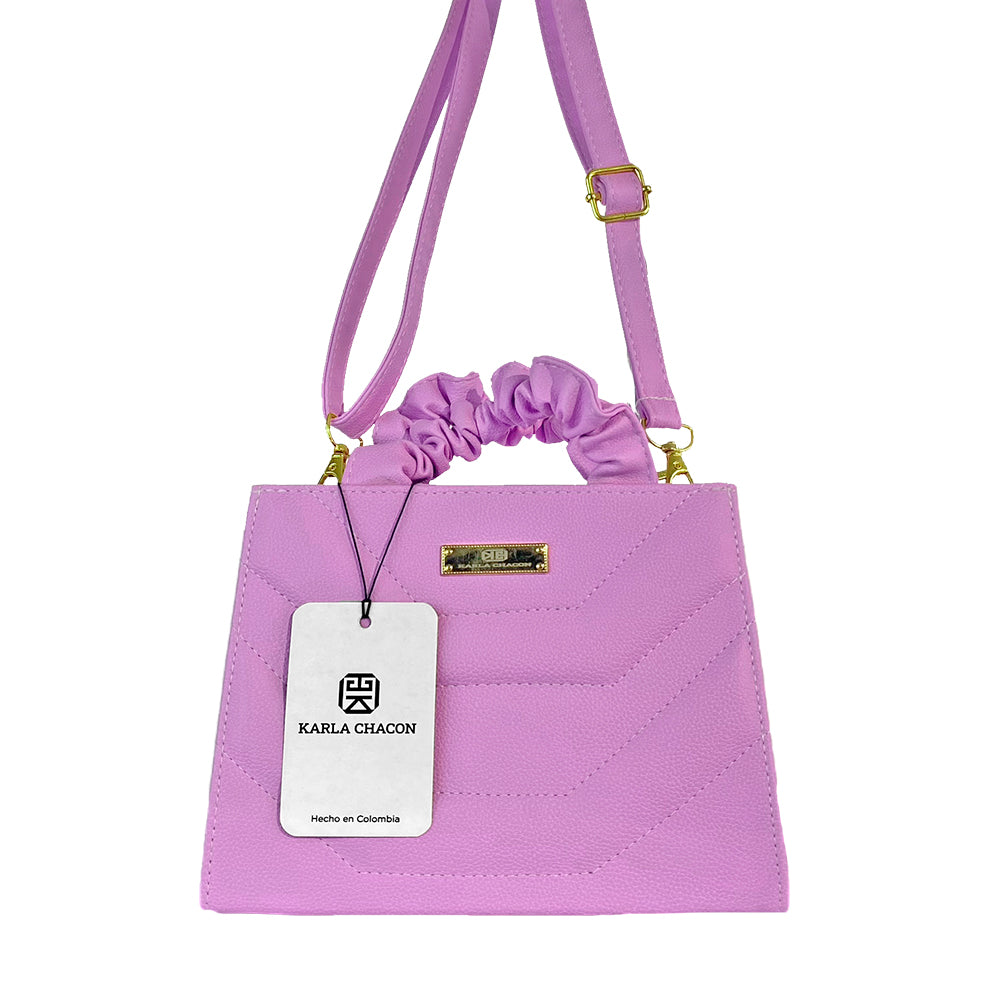 Bolso Kare Lila Con Correa Ajustable