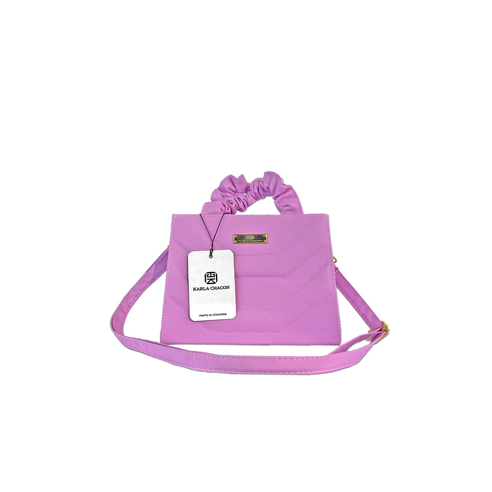 Bolso Kare Lila Con Correa Ajustable