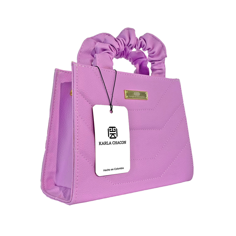 Bolso Kare Lila Con Correa Ajustable