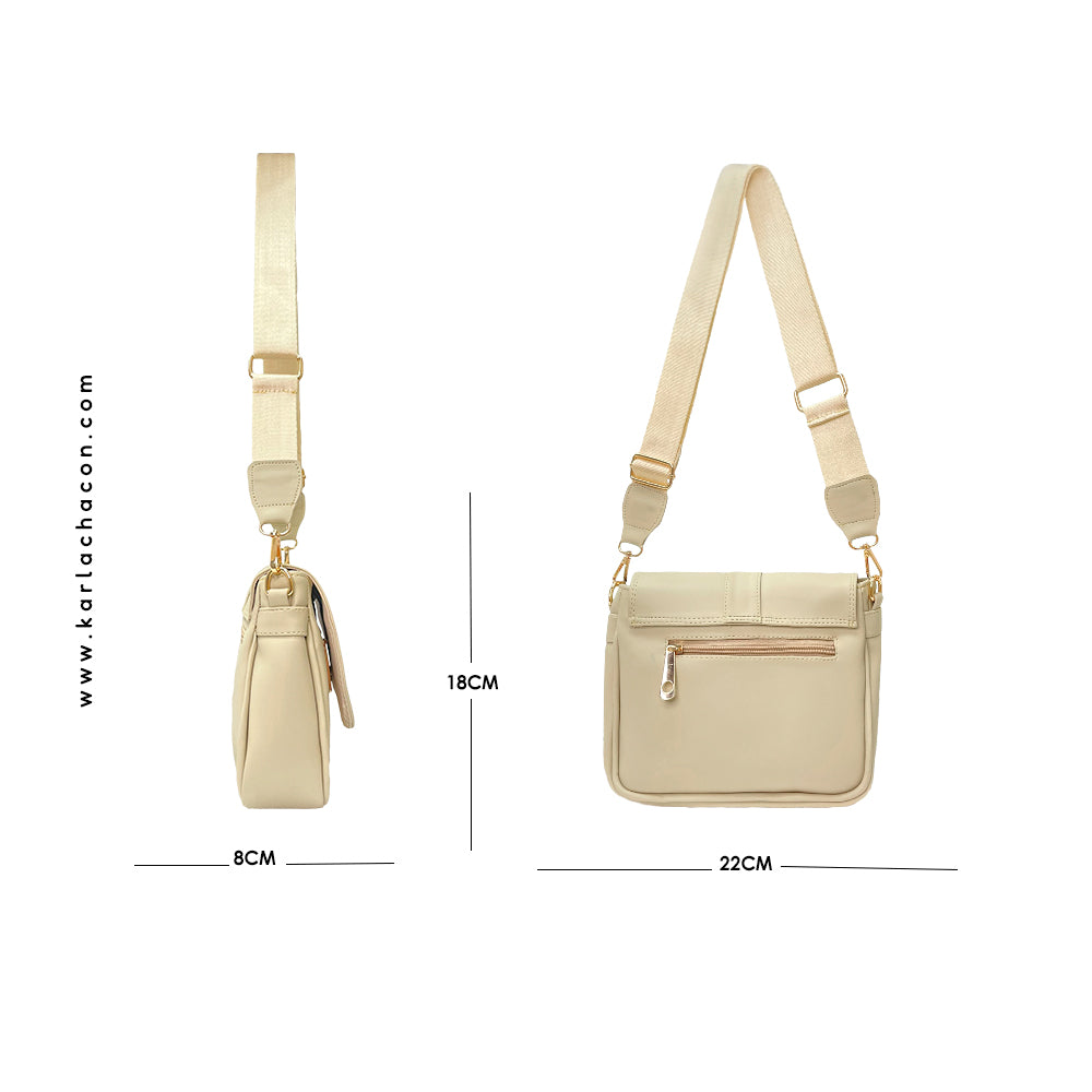 Bolso Manos Libres Lady Beige