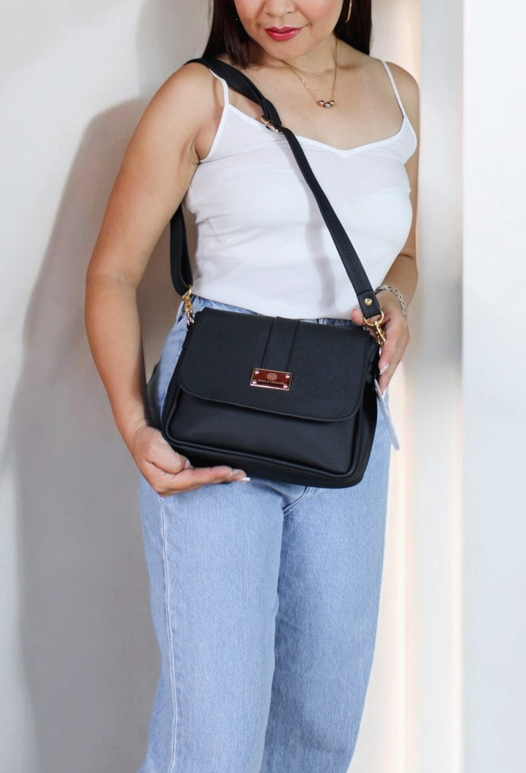 Bolso Manos Libres Lady Negro