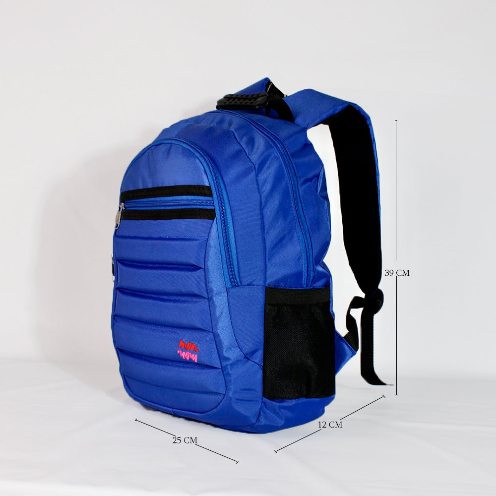 Bolso Morral Con Cartuchera Leo Azul