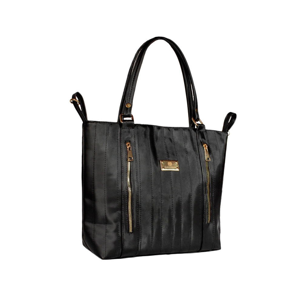 Bolso De Hombro con Cosmetiquera Lety Negro