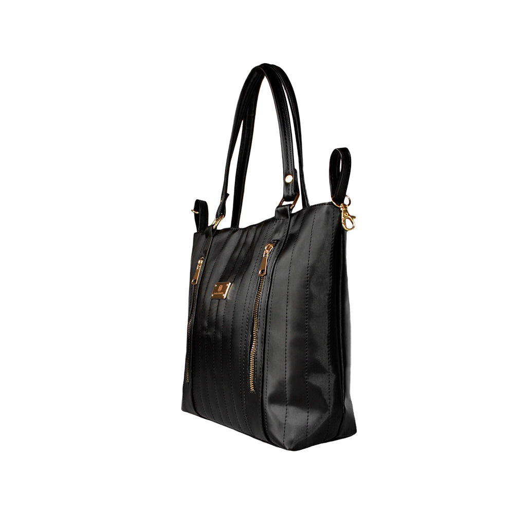 Bolso De Hombro con Cosmetiquera Lety Negro