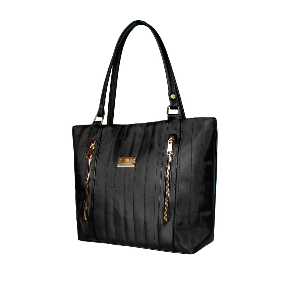 Bolso De Hombro con Cosmetiquera Lety Negro