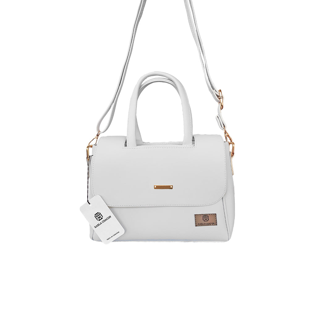 Bolso Lily Blanco Con Correa Ajustable