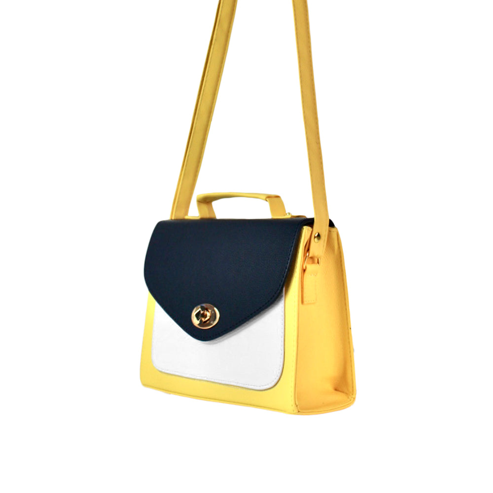 Bolso Lulu Amarillo Con Correa Ajustable