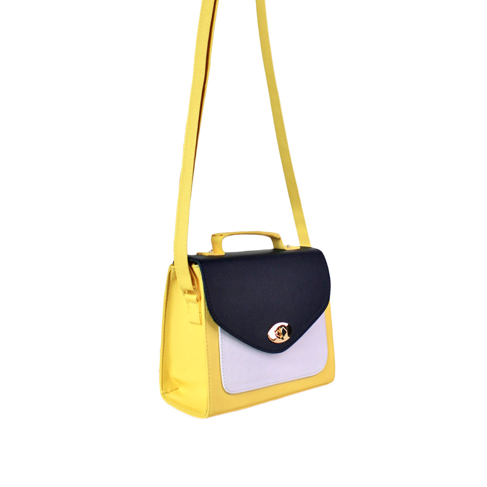 Bolso Lulu Amarillo Con Correa Ajustable