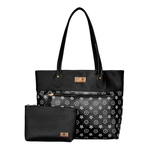 Bolso De Hombro con Cosmetiquera Luna Negro