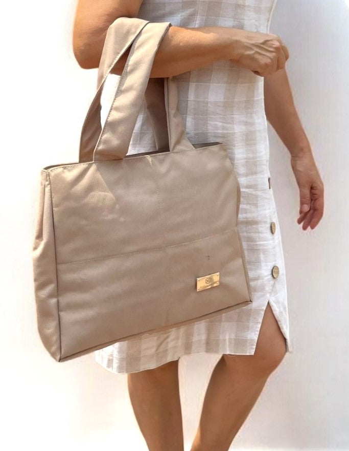 Bolso De Hombro Maia Beige