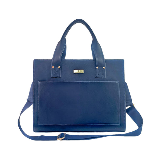 Bolso Doble Funcion Con Correa Ajustable Mona Azul