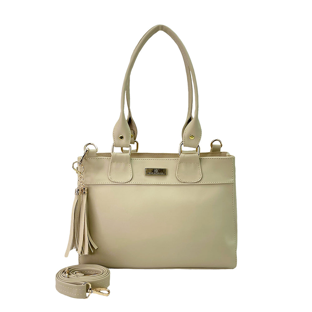 Bolso Naza Beige Con Monedero