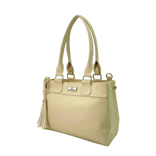 Bolso Naza Beige Con Monedero