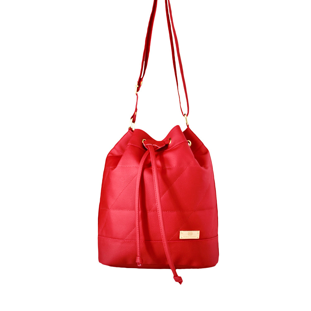 Bolso Nena Rojo Con Correa Ajustable