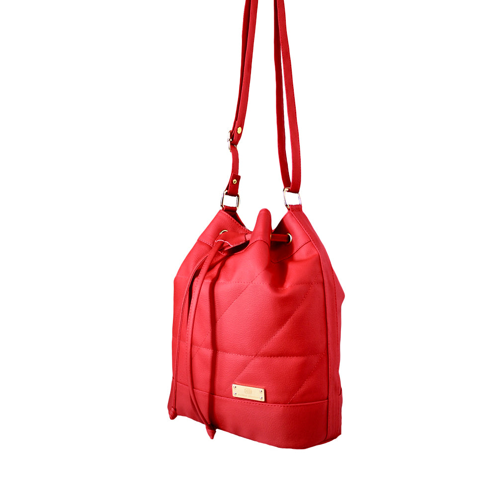 Bolso Nena Rojo Con Correa Ajustable