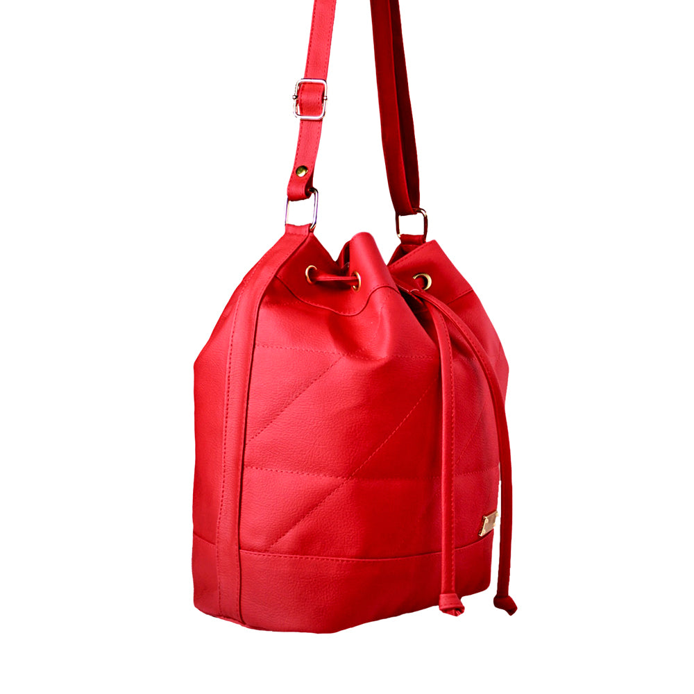 Bolso Nena Rojo Con Correa Ajustable