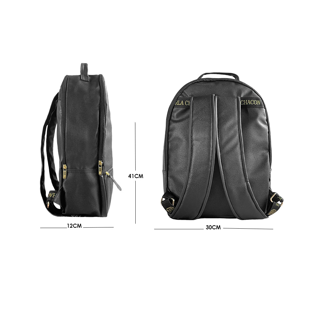 Bolso Morral Con Cartuchera Niah Negro Material