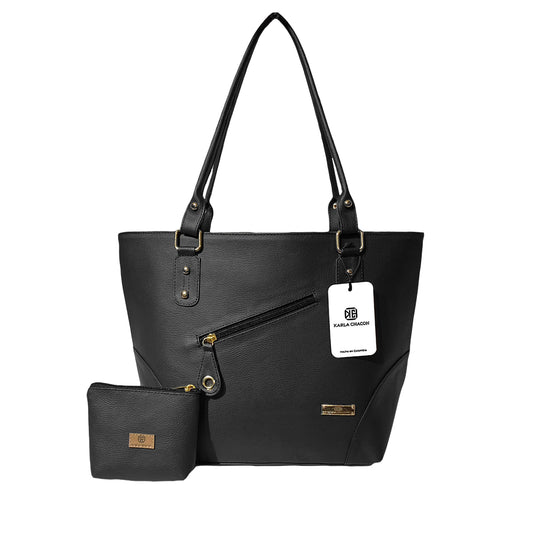 Bolso Grande con Monedero Nina Negro