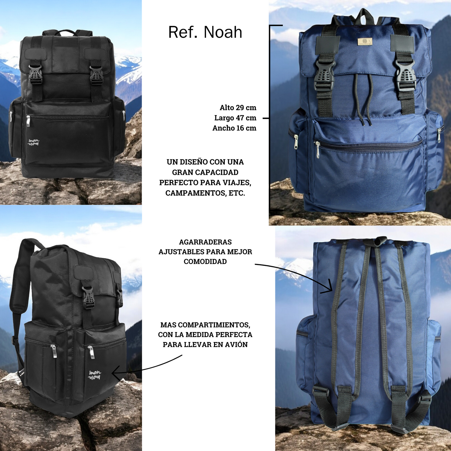 Morral Viajero Noah Azul