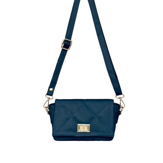 Bolso Pisi Azul Con Correa Ajustable