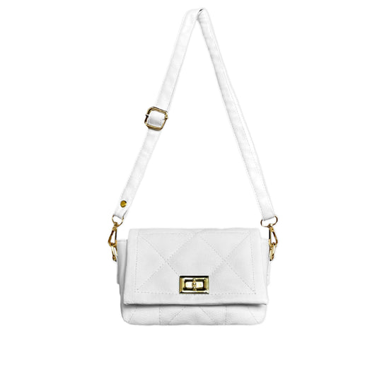 Bolso Pisi Blanco Con Correa Ajustable