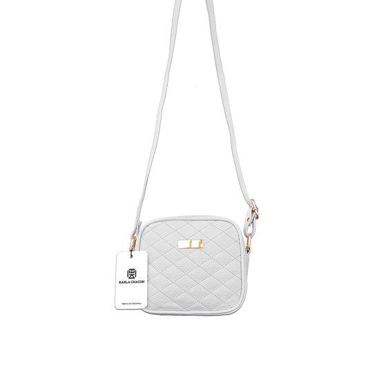 Bolso Sade Blanco Con Correa Ajustable