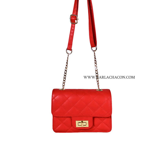 Bolso Sanz Rojo Con Correa Ajustable