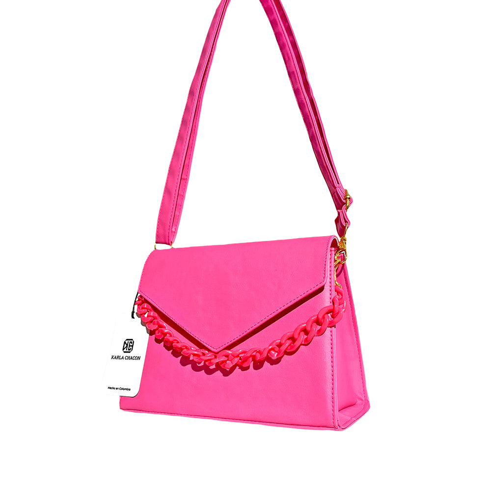 Bolso Vivy Fucsia Con Correa Ajustable