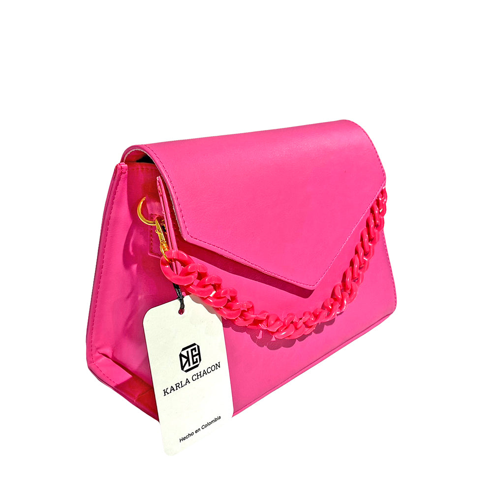 Bolso Vivy Fucsia Con Correa Ajustable