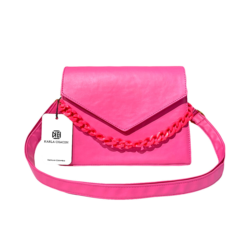 Bolso Vivy Fucsia Con Correa Ajustable