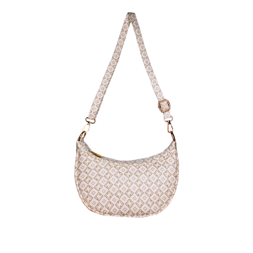 Bolso Zoey Beige Con Correa Ajustable